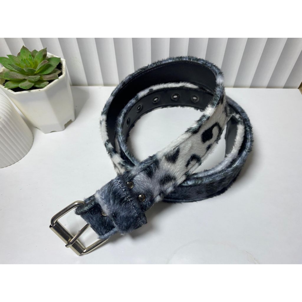 sabuk leopard unisex | ikat pinggang leopard | belt cewe/cowo | sabuk anak punk