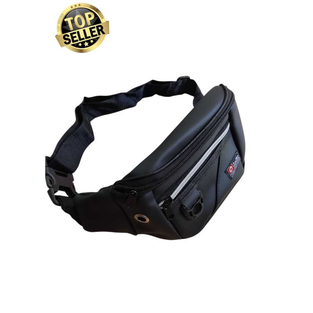 Tas pinggang pria casual bahan kulit sintetis - waitsbag pria tren - tas selempang pria dan wanita t