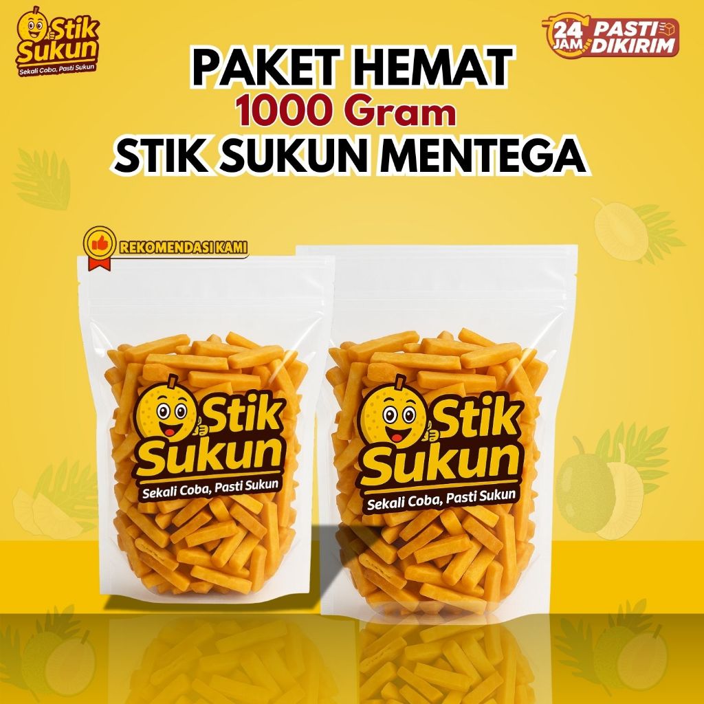 

Promo Hemat 1kg 1000Gram Stik Keripik Kripik Sukun Mentega Super Gurih Renyah Lezat Sriping Buah Sukun 100% Original Tanpa Bahan Pengawet