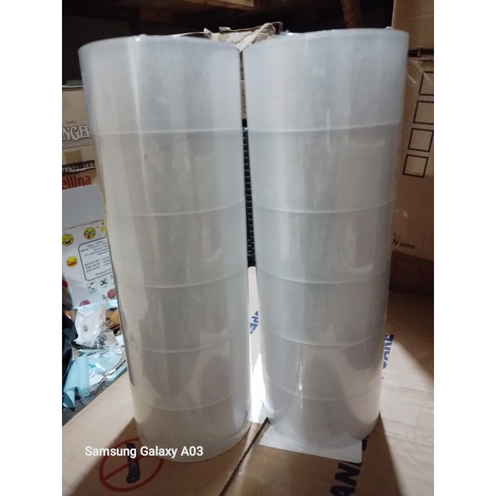 

Lakban bening ukuran 45×90y harga satu slop