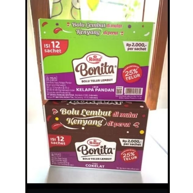 

Bolu Lembut Bolu Bonita Isi 12 pcs