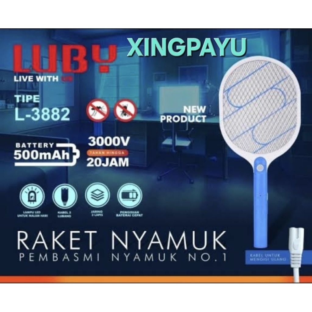 Raket Nyamuk Luby L 3882