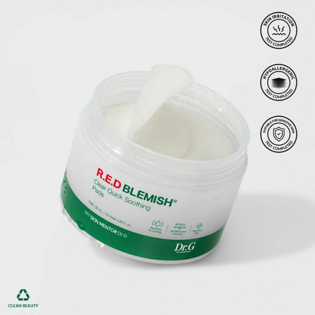 [READY] DR.G Red Blemish Clear Quick Soothing Pack (70 Pads)