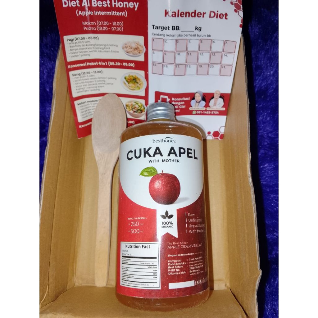 

Cuka Apel kemasan 500ml (COD exp. aman 2027)