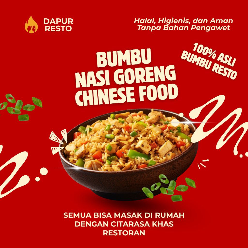 

Bumbu Nasi Goreng Chinese Food Serbaguna Asli Resto/Hotel