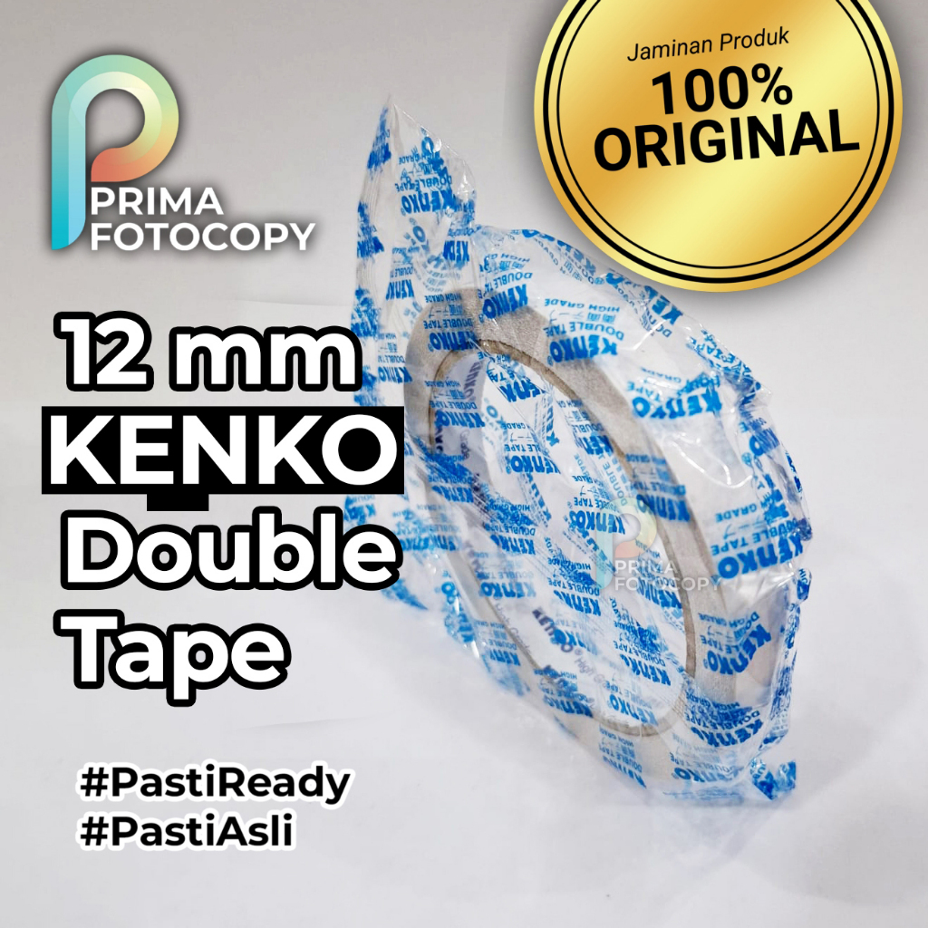 

Double Tape Tip 1/2 in / 12mm | Selotip Kerajinan 2 sisi kenko dobel tip 1 jari