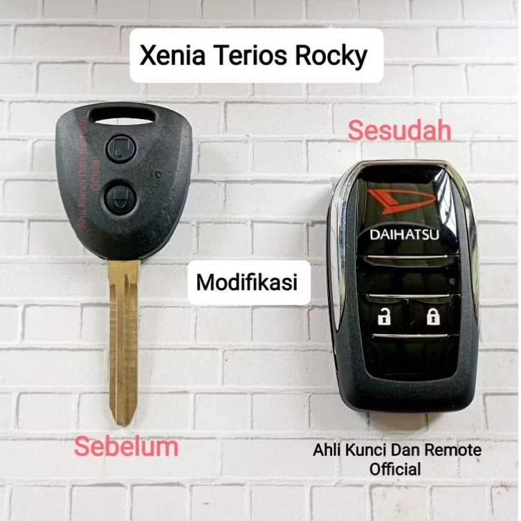 Casing Flip Key Daihatsu Xenia Terios Rocky Kunci Lipat