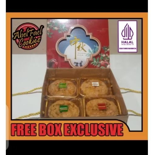 

MOONCAKE Premium Besar (180gr) Free Box Exclusive / Tiong Ciu Pia Jumbo/ kue bulan Halal