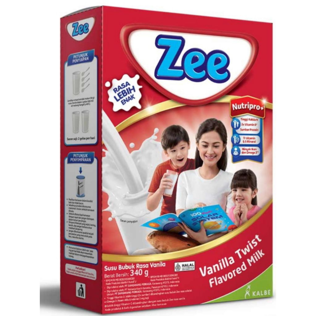 

Zee susu bubuk vanila twist 340gr