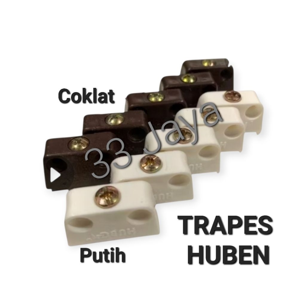 Ambalan Lemari / penyangga Trapes Huben Coklat Putih