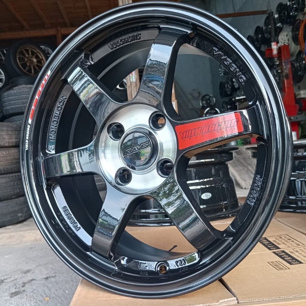 velk TE37 SL R15 pcd 4×100 et 42 kondisi BARU