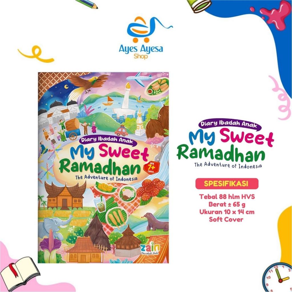 BUKU kegiatan my sweet Ramadhan pertamaku hebatku fikih ibadah activity book anak sd tk paud