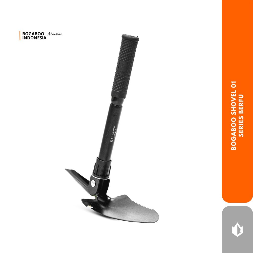 Bogaboo shovel portable BERFU  multifungsi - cangkul lipat - pacul gergaji -  Sekop Lipat Multifungs