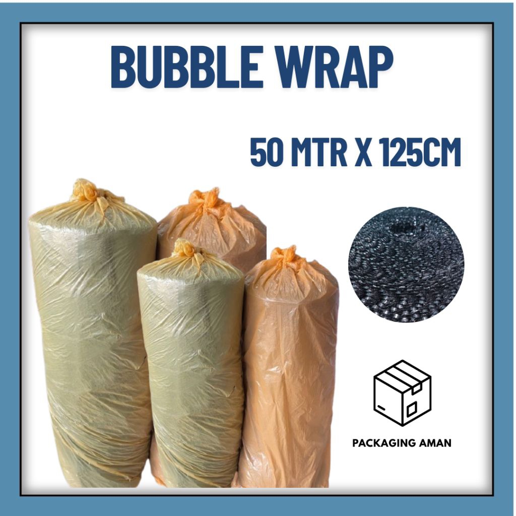 

BUBBLE WRAP HITAM PENBUNGKUS BARANG - PLASTIK BUBBLE WRAP UKURAN 50 MTR X 125CM