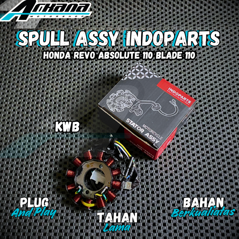 Spull Spul Spool Assy ORIGINAL INDOPARTS Spull Motor REVO ABSOLUTE BLADE KWB