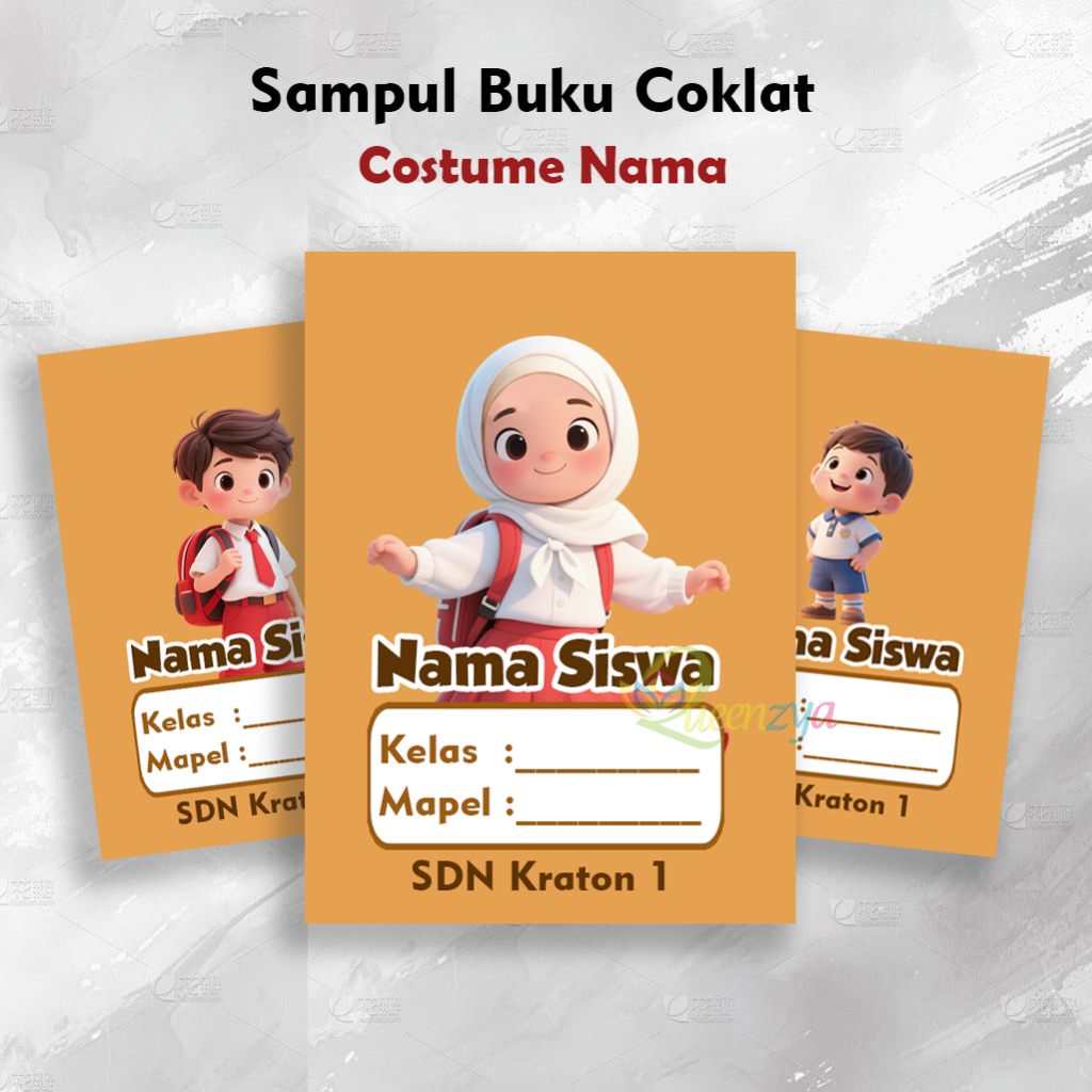 

Sampul Buku Anak SD, TK Coklat Costume Karakter isi 10 Lembar