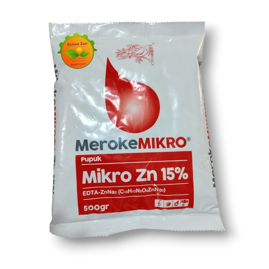 Pupuk meroke mikro ZN 15% EDTA 500 gr
