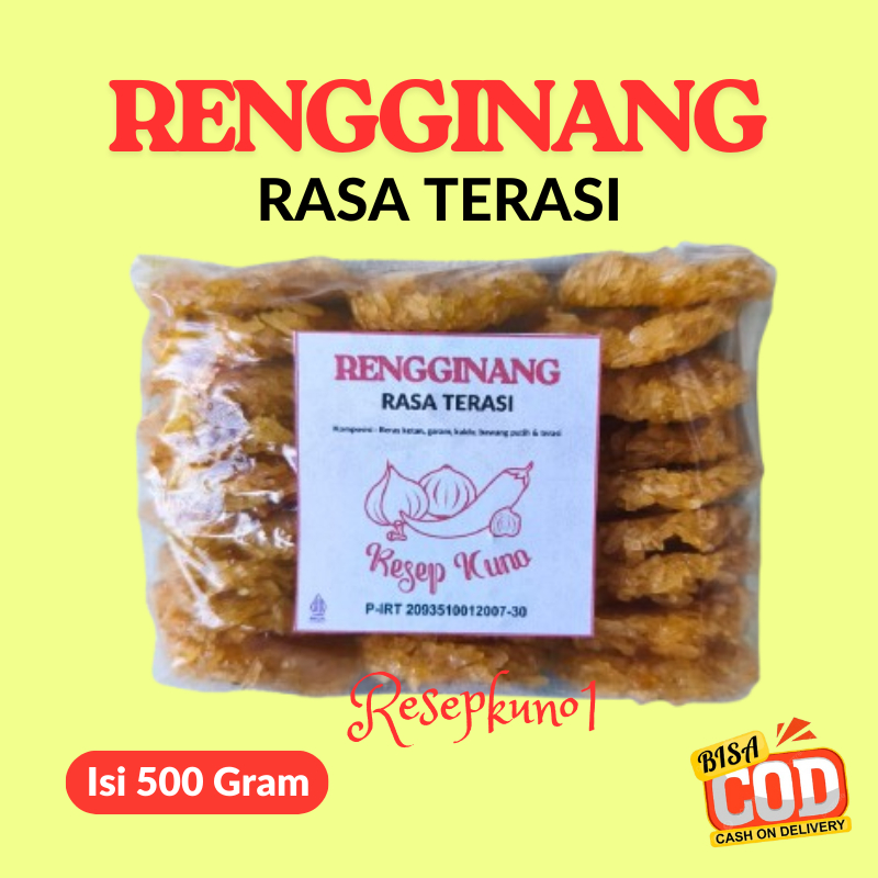 

Rengginang Mentah Terasi Rangginang Isi 500 Gram
