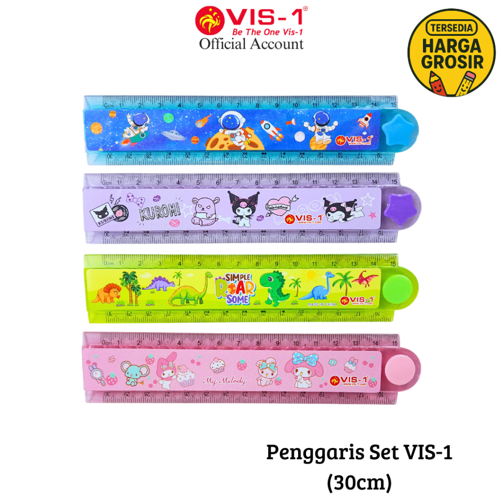 

VIS-1 - Penggaris Lipat 30cm VIS-1 / Ruller / Garisan / Bahan Akrilik