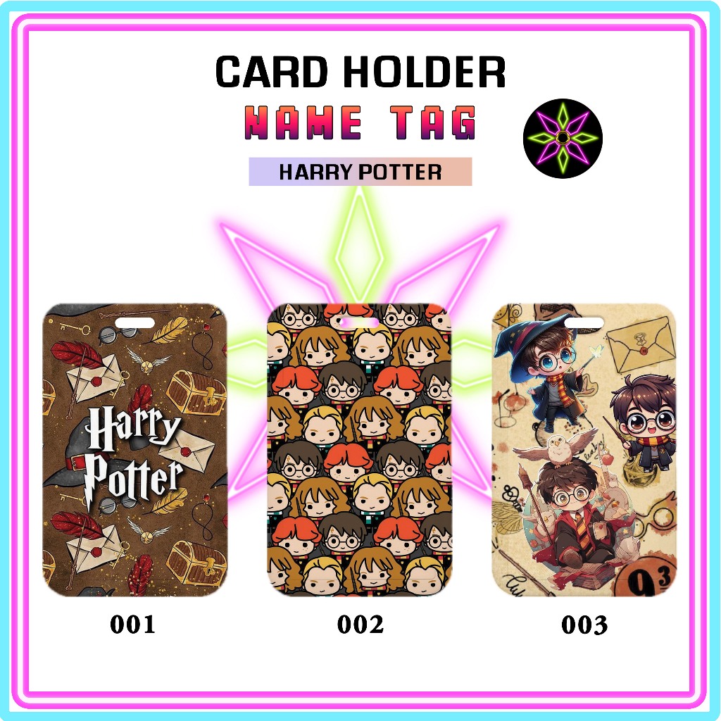 

Hikari Print ID Card Holder Harry Potter Edition Nametag Tanpa Tali Card Holder Tempat Kartu Edisi Harry Potter