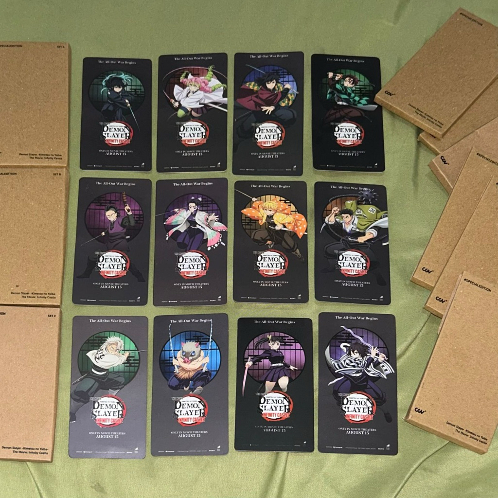 [MIGU] Ready Stock — Collectible Tickets Demon Slayer x CGV | Kimetsu no Yaiba Tiket Koleksi A B C |