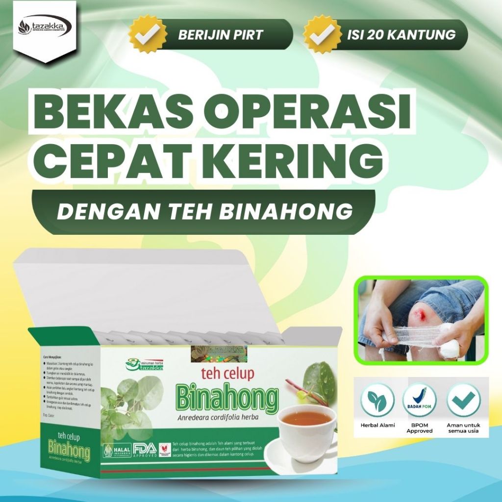 

Bikin Luka Operasi Cepat Kering dan Menambah Daya Tahan Tubuh Teh Binahong Tazakka isi 20 Kantung