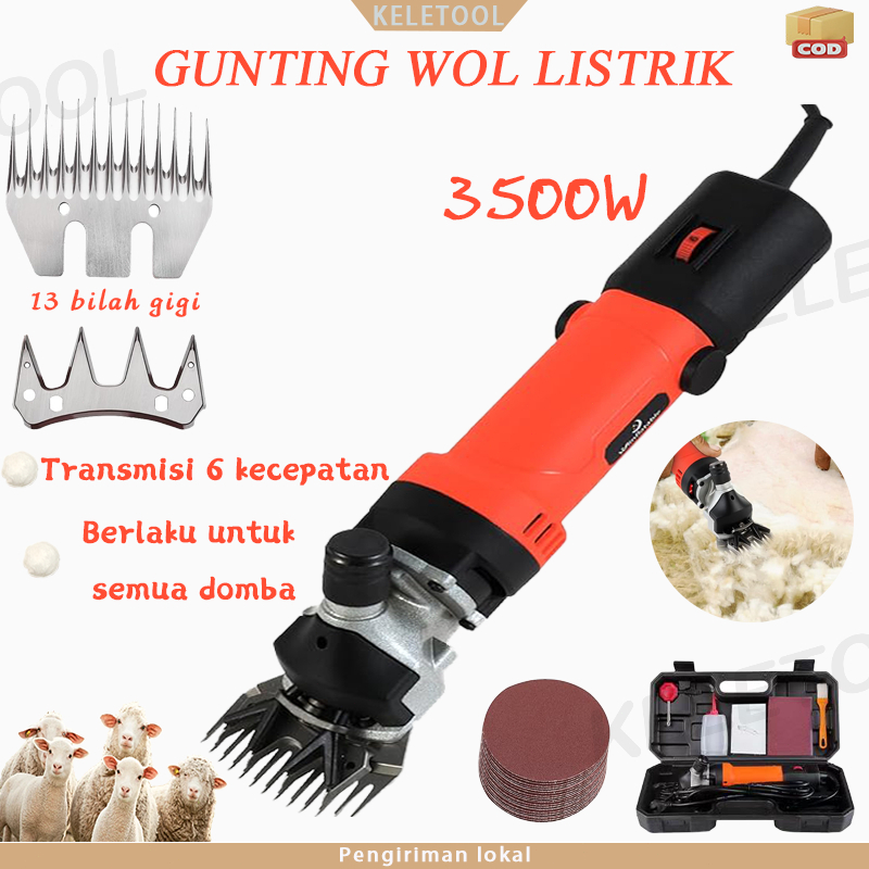 3500W Alat Mesin Cukur Bulu Domba Mesin Cukur Hewan Sheep Clipper Alat cukur Potong pencukur bulu do