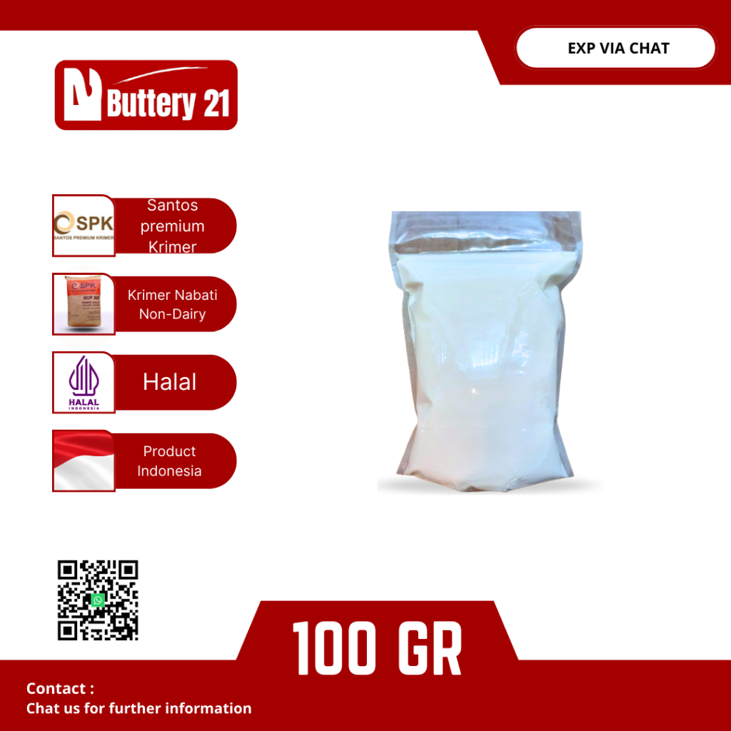 SANTOS PREMIUM KRIMER SCP 32F 100 GR/ KRIMER NABATI NON-DAIRY CREAMER/SANTOS KRIMER