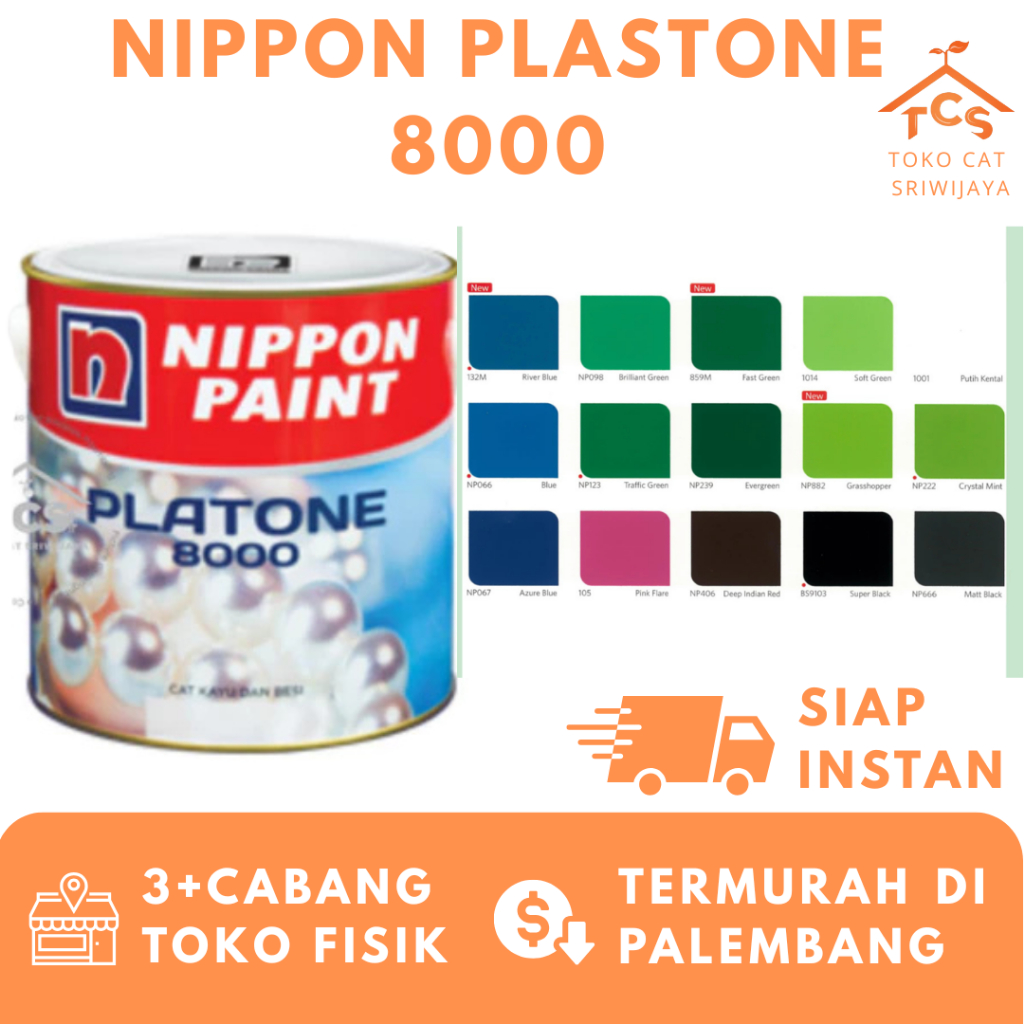 

CAT MINYAK NIPPON PLATONE 8000 4 KG WARNA LENGKAP ORIGINAL