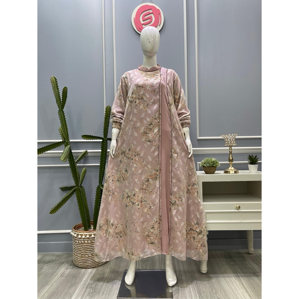 Salvina gamis sivon digital payet(furing rayon)