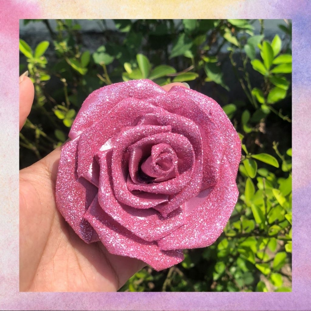 

bunga pita satin pertangkai