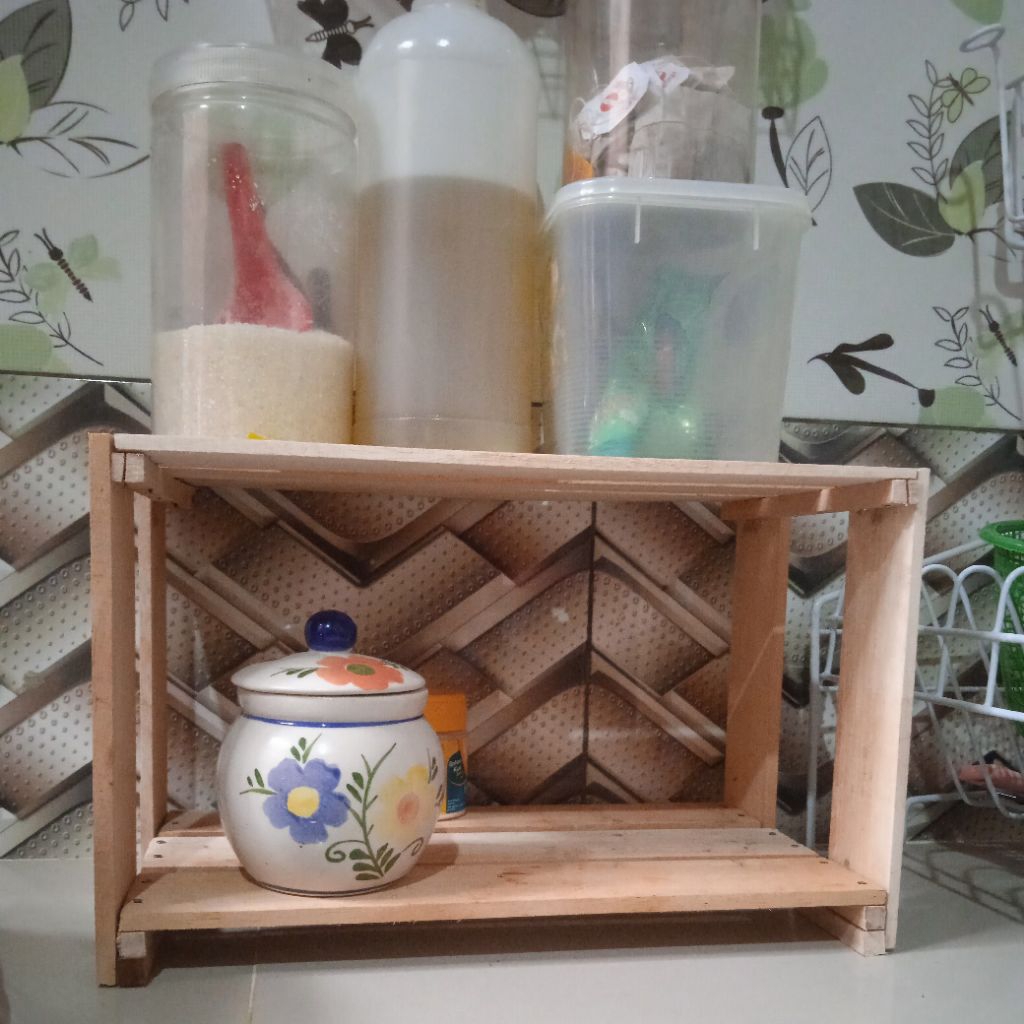 RAK BUMBU DAPUR/RAK DAPUR/RAK AESTETIC/RAK BUMBU/RAS SUSUN/RAK KAYU/RAK MURAH/RAK KAYU MURAH/RAK BUM