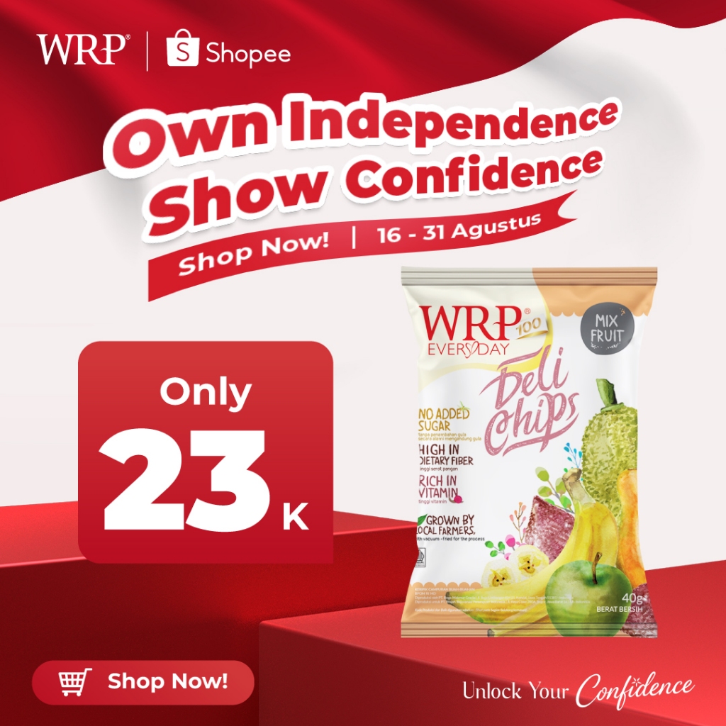 

WRP Delichips Mix Fruit 40G - Keripik Buah