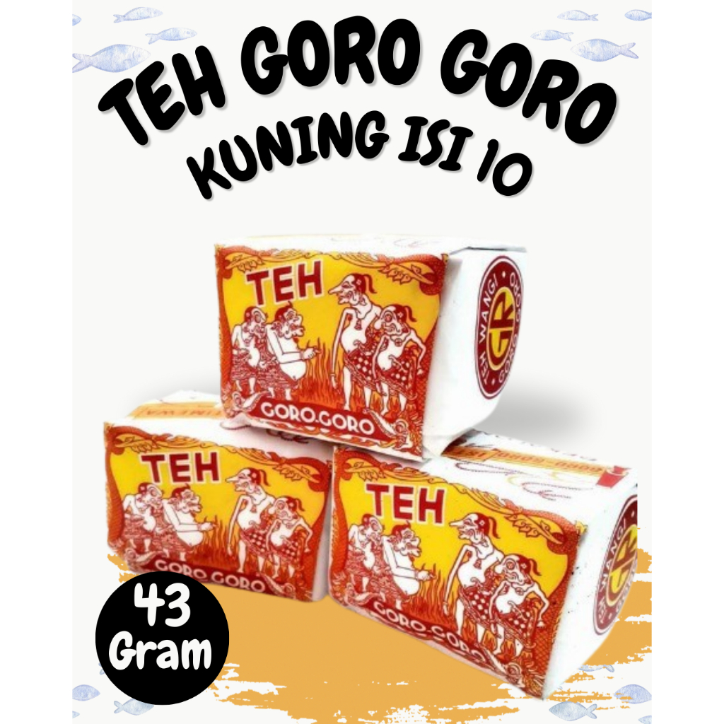 

Teh Goro Goro Kuning Asli Pekalongan Istimewa Teh 10pcs @43 Gram