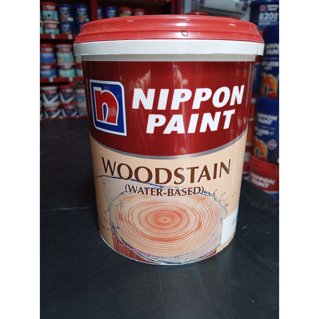 Nippon Paint Politur Kayu / Wood Stain Water Based Warna Mahogany