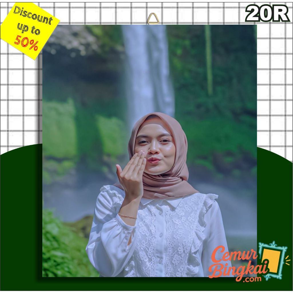 CETAK FOTO 20R JUMBO 30x40 PLUS BINGKAI MDF