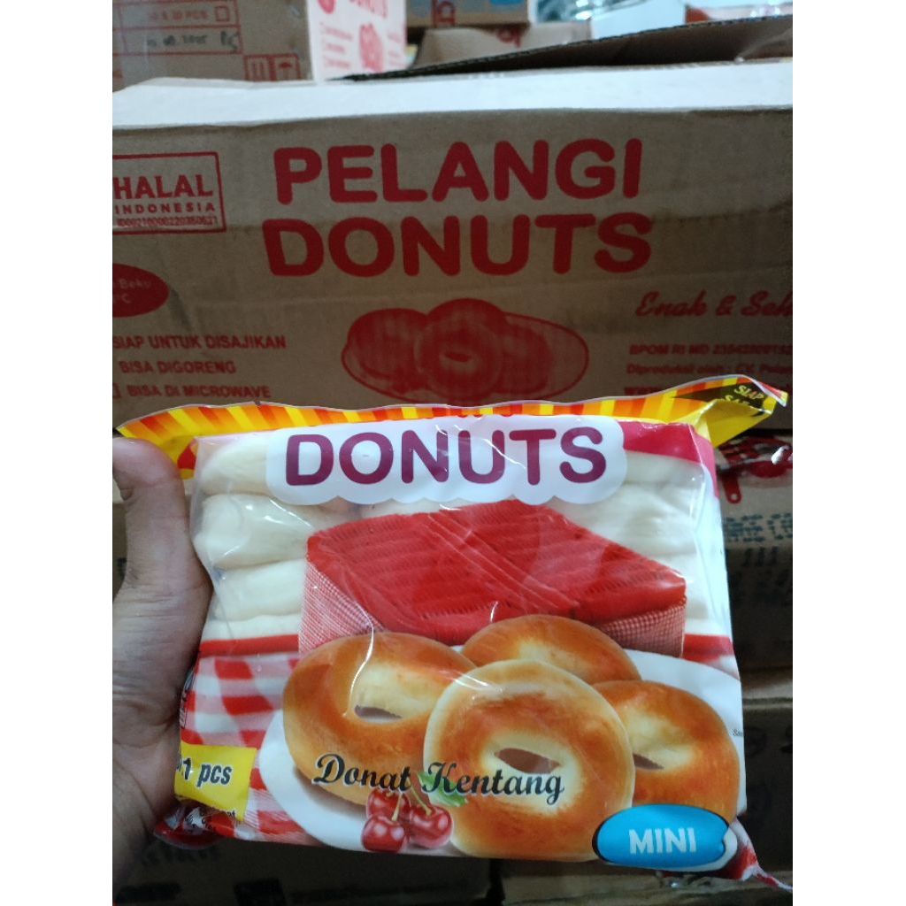 

Donat Kentang Mini Pelangi 1box 10pack
