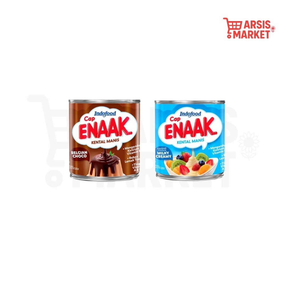 

Susu Kental Manis Enak 370g - Rasa Coklat & Putih | Creamy, Manis, Pelengkap Kopi & Dessert Favorit