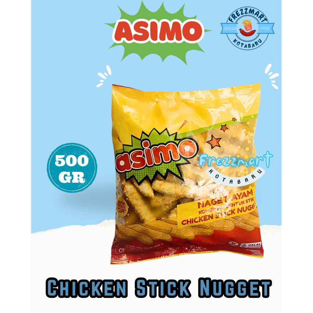 

Asimo Chicken Stick Nugget 500 Gr Frezzmart Kotabaru