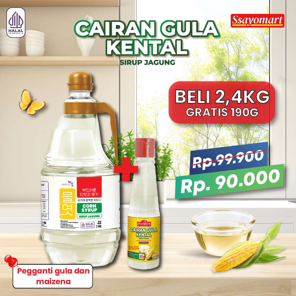 

[HALAL] CORN SYRUP JAVA SUPER FOOD (750G, 1,2KG, & 2,4KG) / SIRUP JAGUNG / PEMANIS JAGUNG / MULYEOT