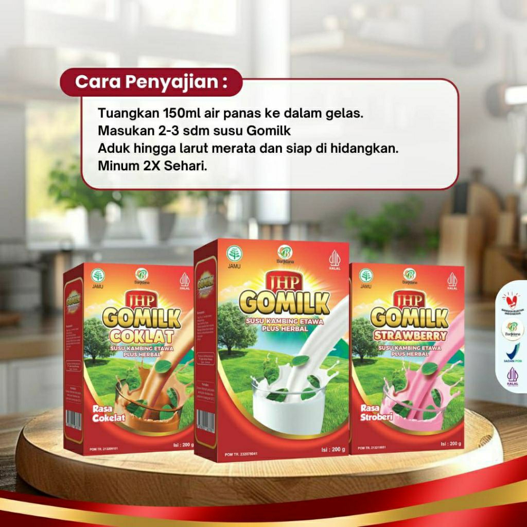 

Termurahh!! Gomilk Susu Kambing Etawa Plus Herbal Penambah Nafsu Makan Anak @200 gram