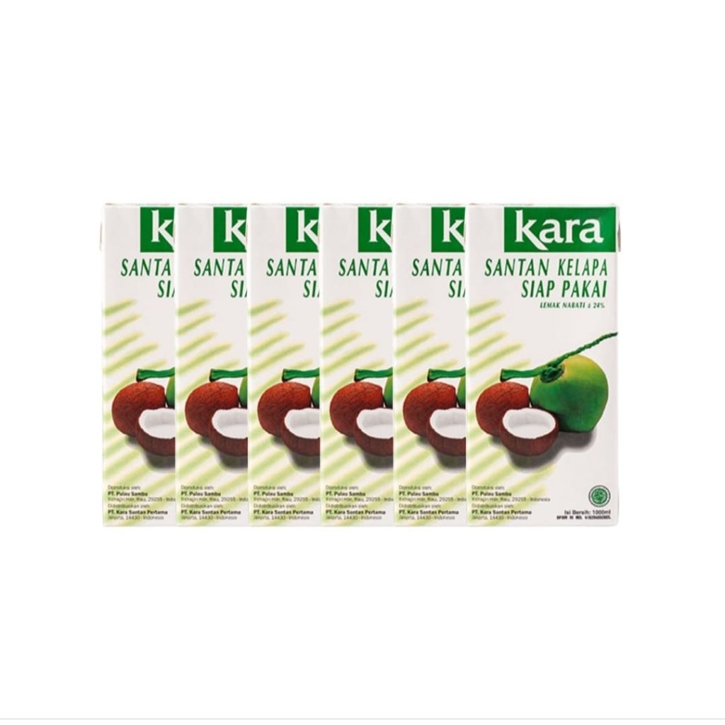 

Kara Santan Kelapa Asli Siap Pakai 6 x 1000ml