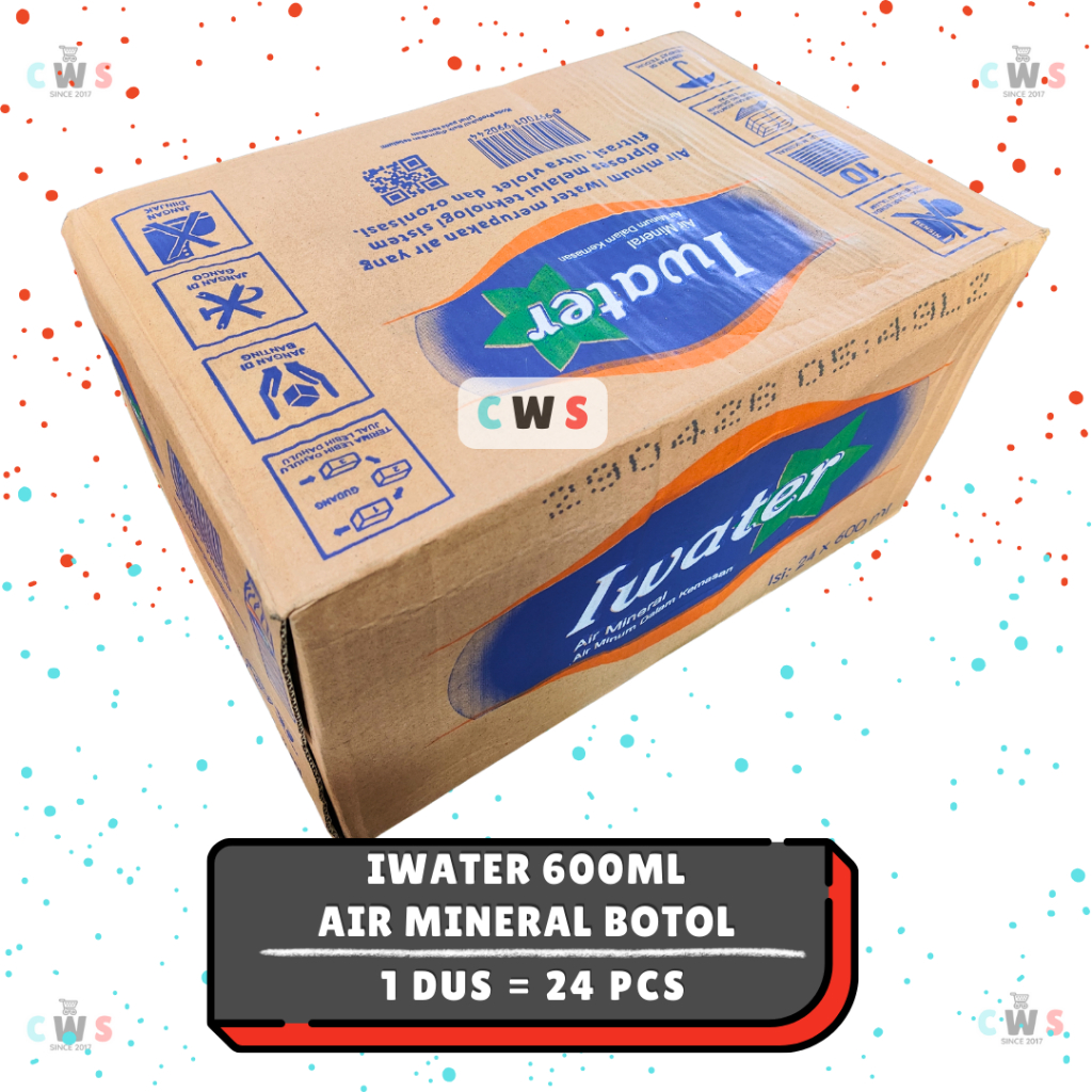 

IWATER Air Mineral AMDK Cup Gelas 600 ml - 1 Dus / 24 Pcs
