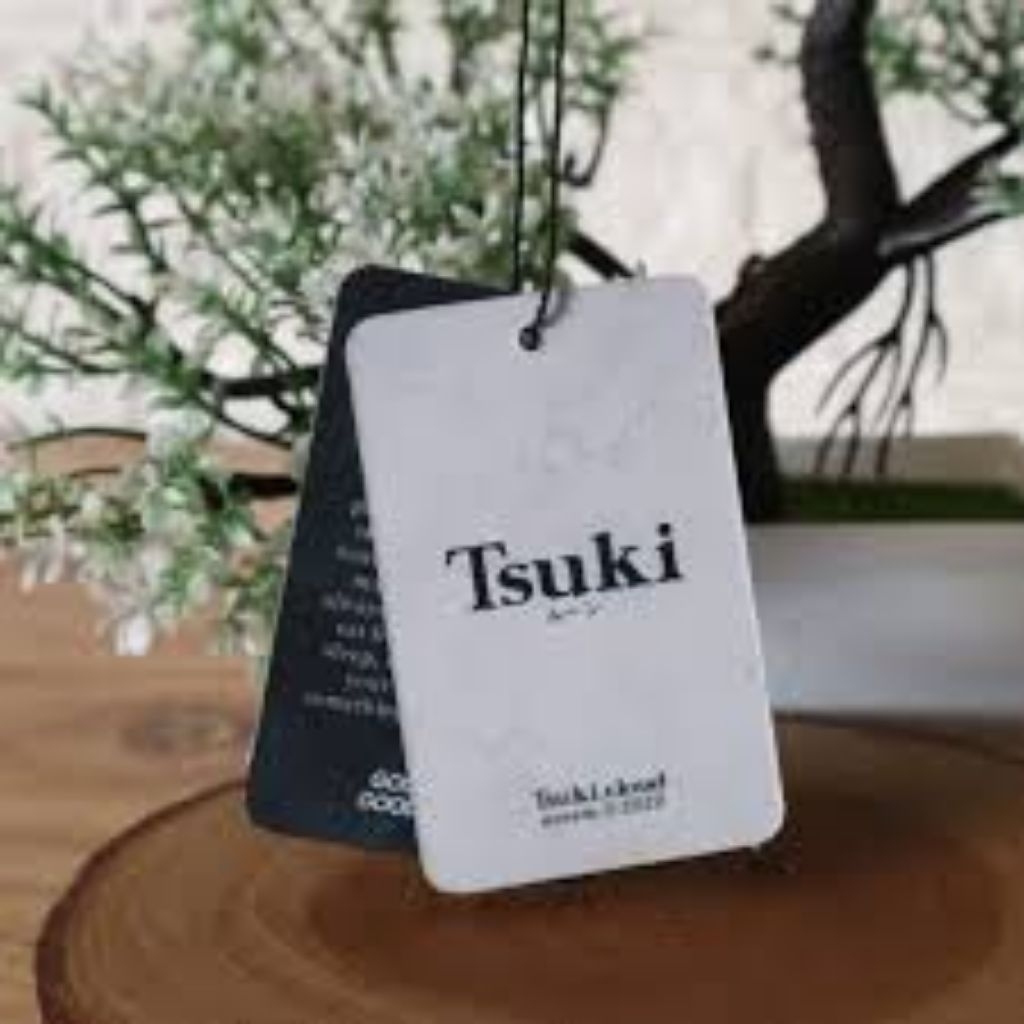 

hangtag dua warna bertali dua motif