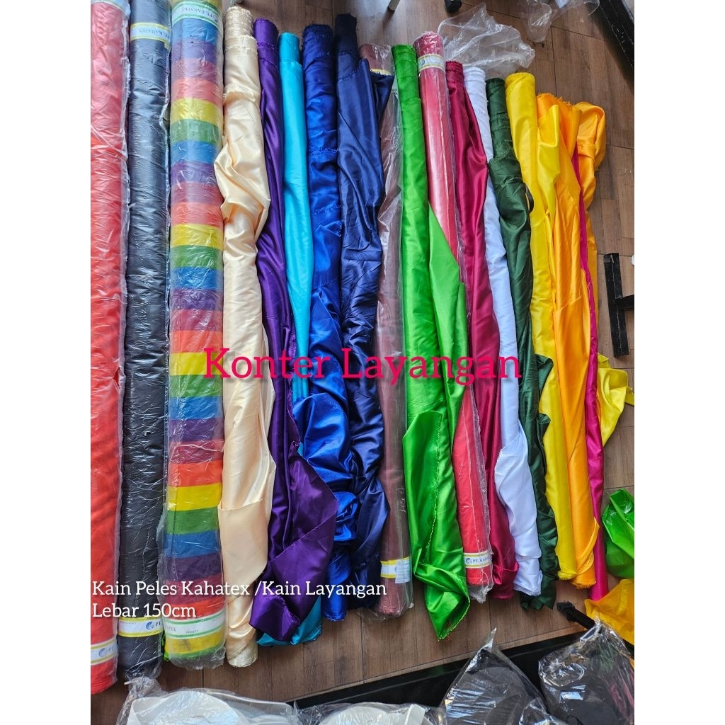 Kain Parasut Layangan / Kain Peles / Kain Bendera / Kain Dekorasi 150cm X 100cm