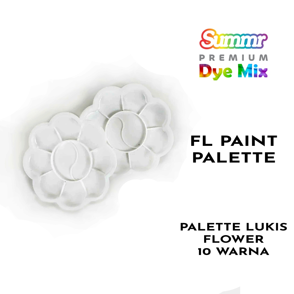 

Paint Palette Flower 10 Warna Palet Cat Lukis