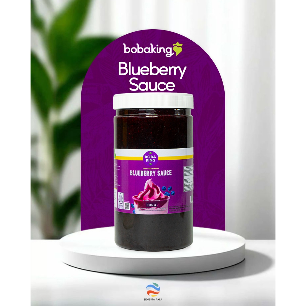 

Boba King Blueberry Fruit Sauce 1.2KG | Blueberry Saus Selai Jam