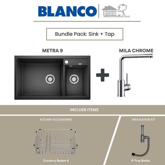 BLANCO BLANCO Metra 9 Kitchen Sink Free Kran