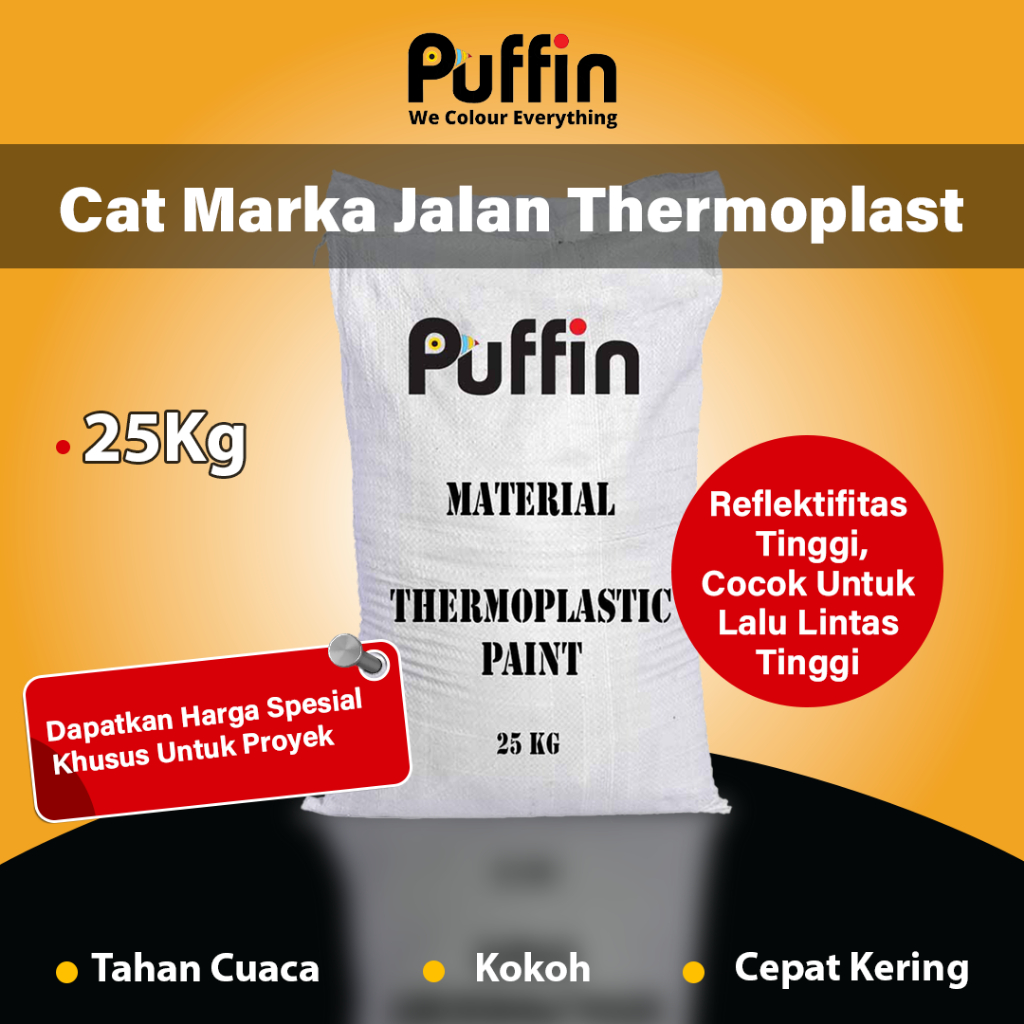 Puffin Paint Cat Marka Jalan Thermoplastic AASTHO 98 25 kg