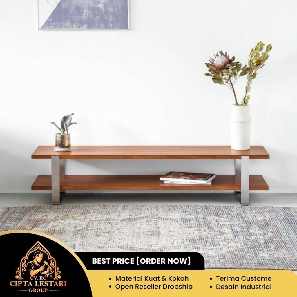 Meja TV Panjang | Meja TV Minimalis Industrial